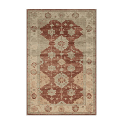 Machine Washable Overdyed Brown Area Rug