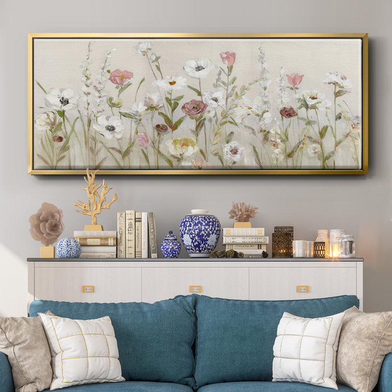 Blooming Around - Toile encadrée, H 12 po x l 30 po