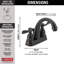 Windemere Centerset Bathroom Faucet with Drain Assembly, 2-handle Bathroom Sink Faucet-5822695