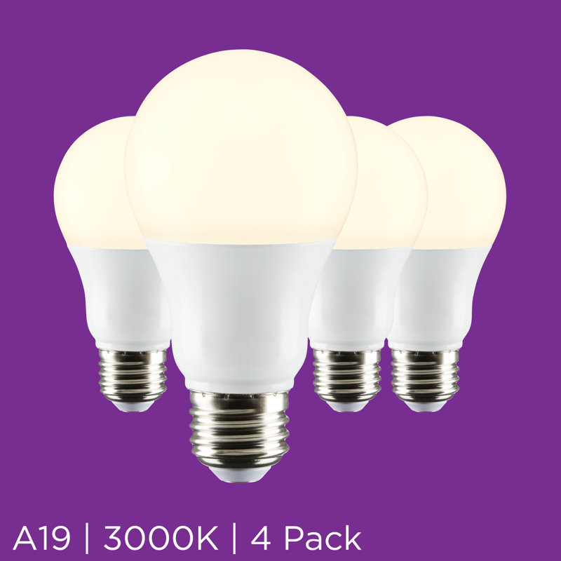 5.5 Watt (40 Watt Equivalent), A19 LED, Non-Dimmable Light Bulb, Warm White, E26/Medium (Standard) Base, 3000K
