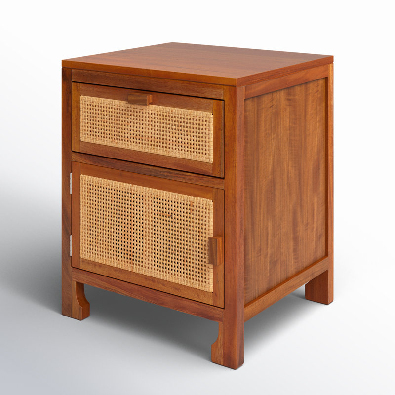 1 - Drawer Nightstand, Natural