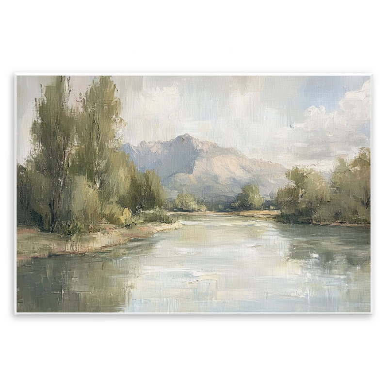 Plaque murale Where The River Goes, design par Petal Prints Design, H 10 po x l 15 po