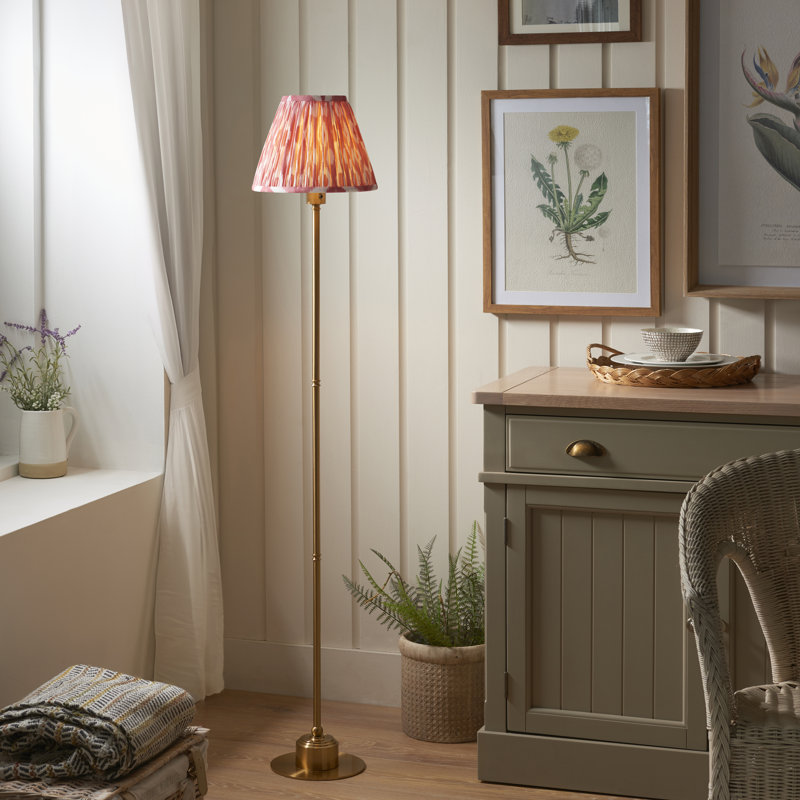 Burley Rechargeable and Ikat 25cm marlin shade Floor Light, Pink