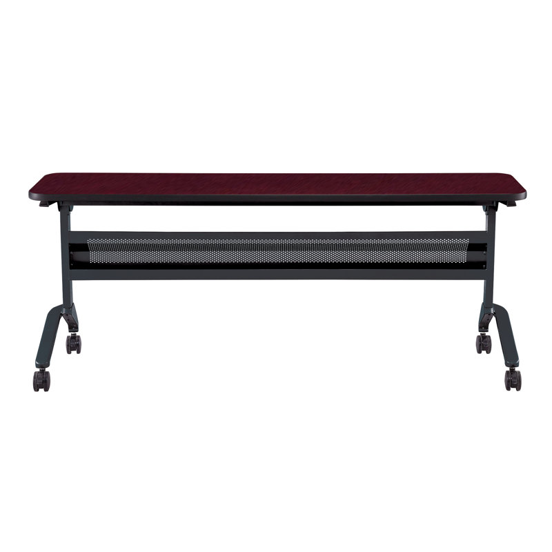 Table de formation Flip-N-Go rectangulaire, LPL, Acajou royal, Argent argent, H 29 po x L 72 po x l 18 po