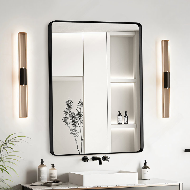 Miroir de salle de bain 20X30, Noir, 30 po x 20 po