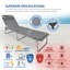 190cm Long Chaise Lounge Set