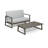 BELGIAN LOVESEAT & COFFEE TABLE
