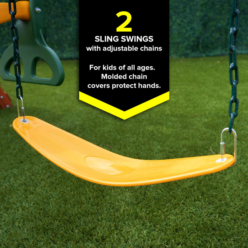 Sportspower Oak Grove Wooden Swing Set with Lifetime Warranty on