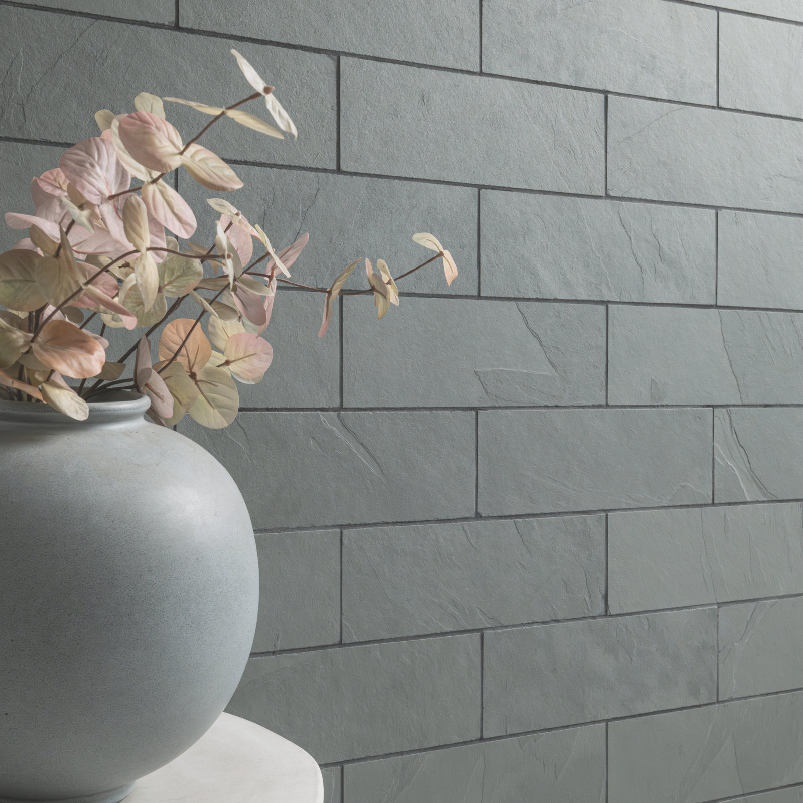 Camden 4" x 12" Gauged Slate Subway Tile, Mist