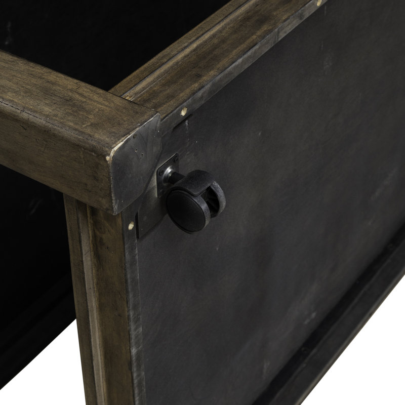 Table de cocktail rectangulaire Arnaline avec tablette de plancher