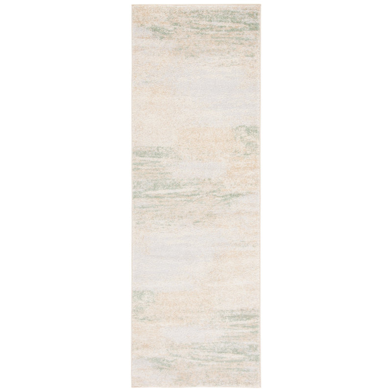 Tapis abstrait Xanthe, Tapis de couloir 2 pi 6 po x 8 pi