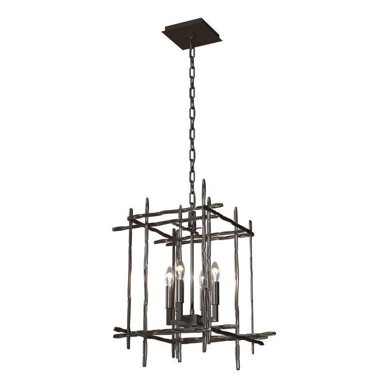 Tura - Light Rectangle Chandelier, Small, Oil Rubbed Bronze