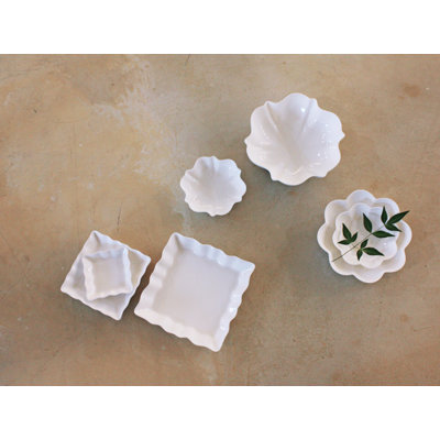 Bol décoratif en porcelaine blanche Amelie