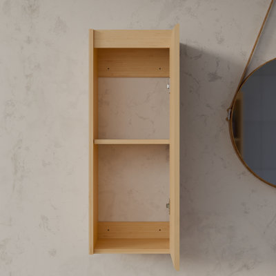 Bamboo side pressing process large capacity wall cabinet