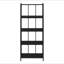 Bibliothèque, bibliothèque, étagère, 4 niveaux, h 62 po, bureau, chambre à coucher