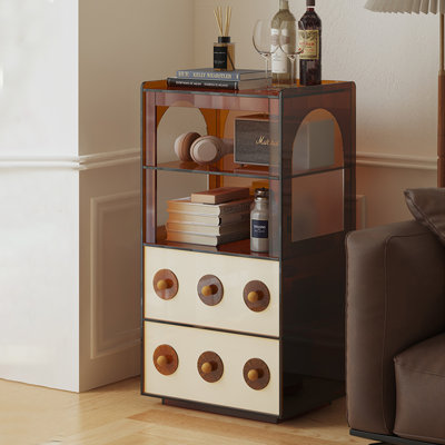 Modern compact and elegant acrylic accent chest