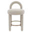 Tabouret de comptoir Daejon Curco (ensemble de 2) gris