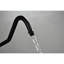 Bras de douche en acier inoxydable noir mat, bras de nettoyage robuste et simple en acier, entretien facile