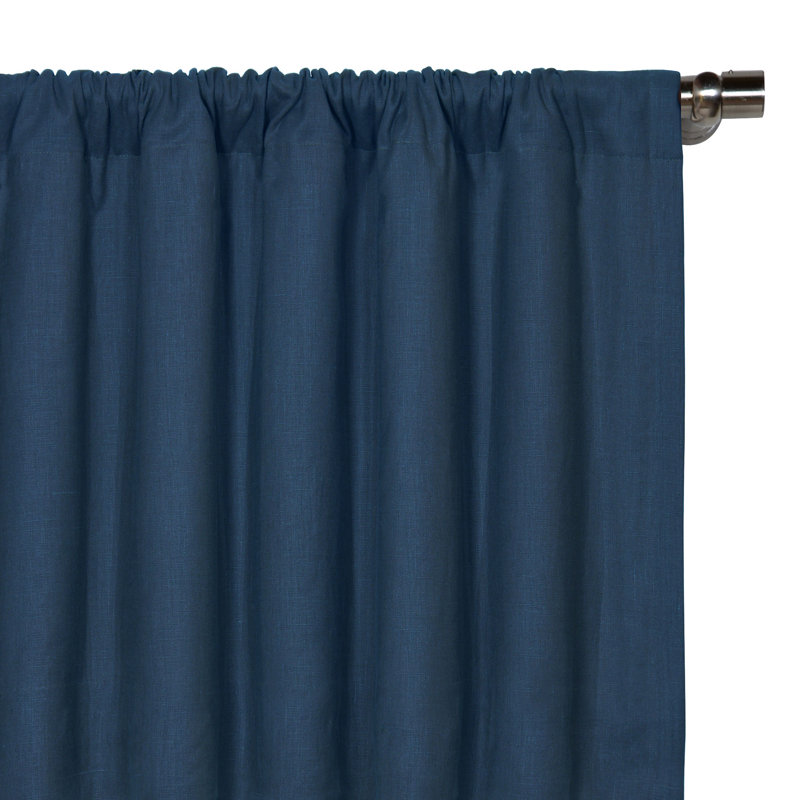 Panneau de rideau obscurcissant avec passe-tringle Breeze, Indigo, L 48 po x L 108 po