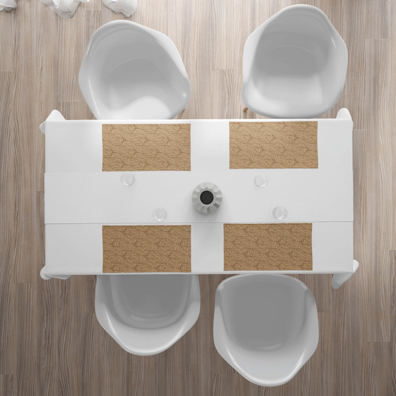 Polyester Floral Rectangle Placemat