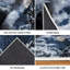 Tapis transparent lavable à la machine avec des nuages de pleine lune-169332262