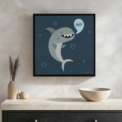 «Sharks Want Hugs Too» par Rachel Nieman, reproduction d'art