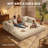 78.8''Sleeper Couch Bed for Livingroom,Convertible Modular Sofa with Armrest Pillow,Modular Foldable Corduroy Couches in a Box,No Assembly-1191320741