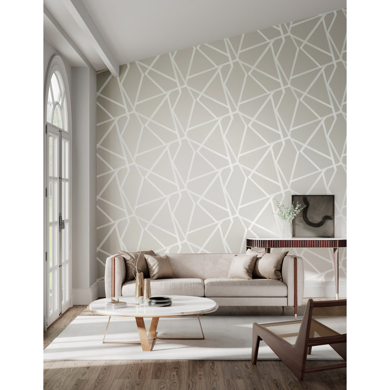 Sumi Wallpaper, Dove/White