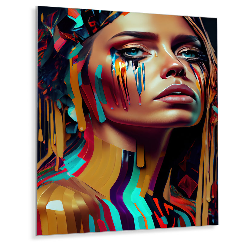 Wall Decor on Metal, 40" H x 30" W x 1" D