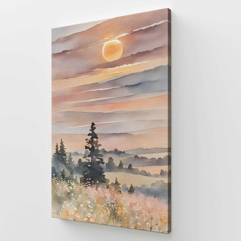 Coucher de soleil à Blooming Valley II, Toile tendue, H 72 po x l 48 po x P 1,25 po