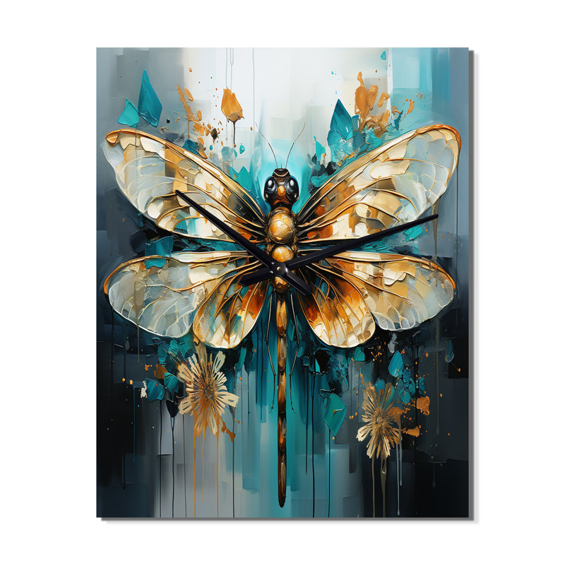 Horloge murale bleu sarcelle, H 40 po x l 30 po x P 1 po