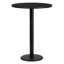 Clark 30" Round Laminate Table Set with 3 Metal Barstools - Cherry Wood Seat