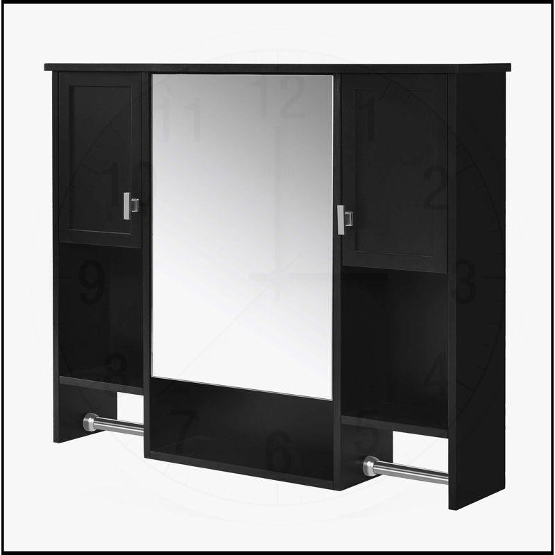 Armoire de salle de bain murale moderne avec rangement polyvalent et design élégant