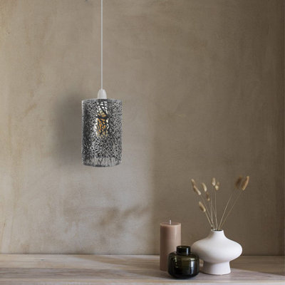 25cm H Metal Drum Lamp Shade ( Screw On )