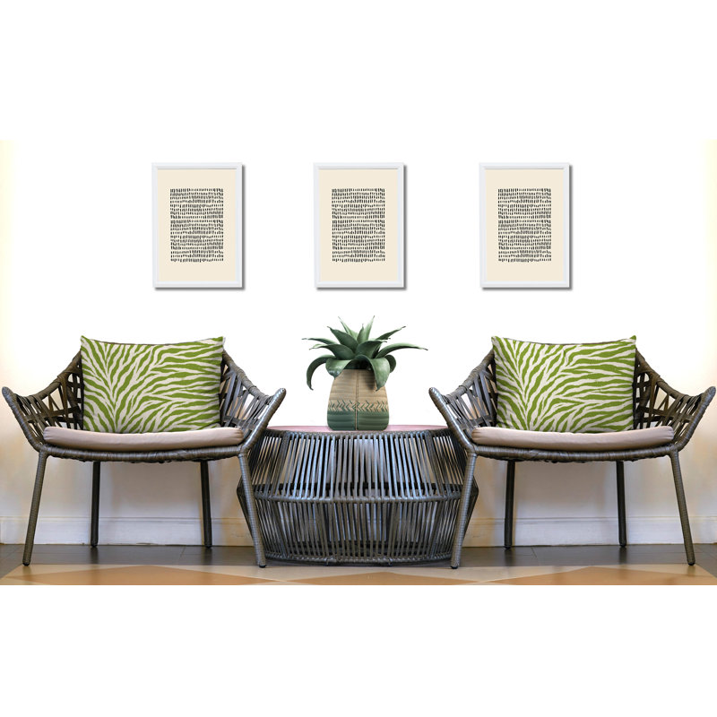 Oreiller réversible Jay Zebra, 25x18, Chartreuse