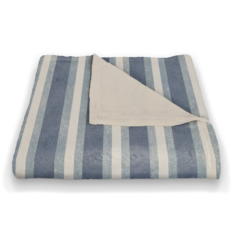 Hand Woven Throw Blanket, Blue