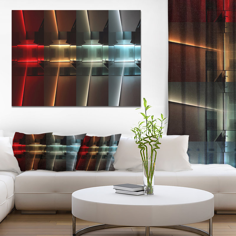 «Kitchen with LED Lighting», impression sur toile tendue, H 30 po x l 40 po x P 1 po
