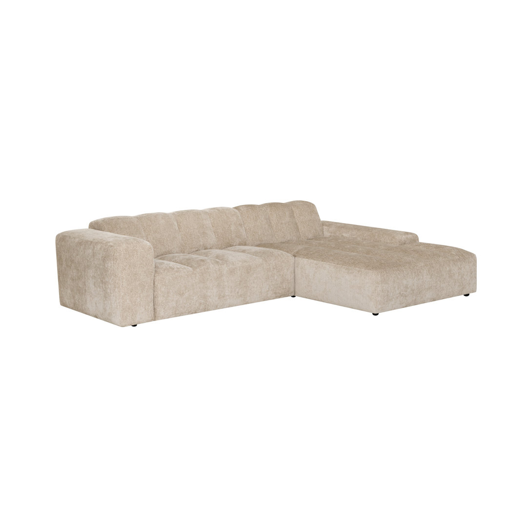 Ecksofa Amruth - mittelgroßes Sofa Element - extra lange Chaise Longue