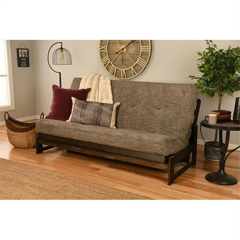 Lakel Futon Mattress, Frame Not Included, Linen Cocoa, Full, 8"