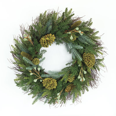 Mixed Pine 23" Wreath