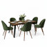 Ensemble de salle à manger rectangulaire moderne de 7 pièces de 63 pouces avec des chaises rembourrées