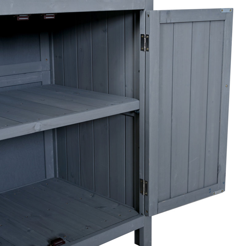 Banc de rempotage avec huche, Grey