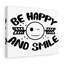 Be Happy Smile - Wrapped Canvas Print-175991340