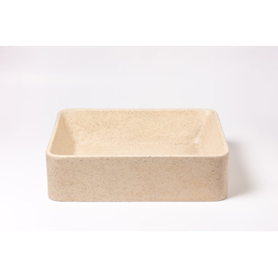 Monterey Concrete Vessel Sink, Rectangular Bathroom Sink