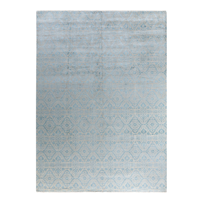 Overdyed One-of-a-Kind 9' 0" X 12' 2" Hand Knotted Area Rug
