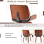 Chaise d'appoint rembourrée pivotante (ensemble de 2)