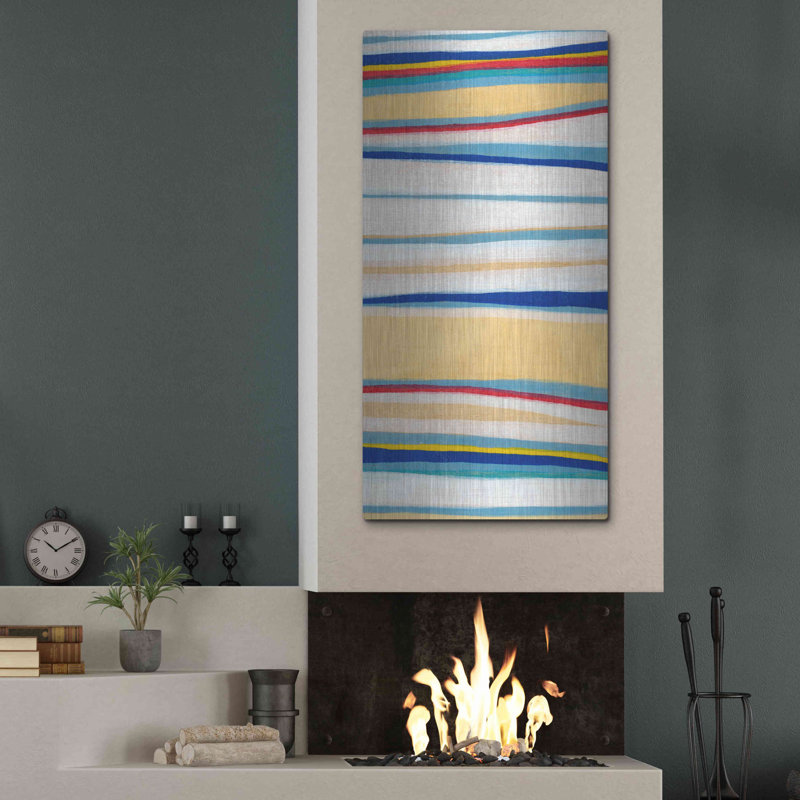 «Wavy Lines II» par Nikki Galapon, H 48 po x l 24 po
