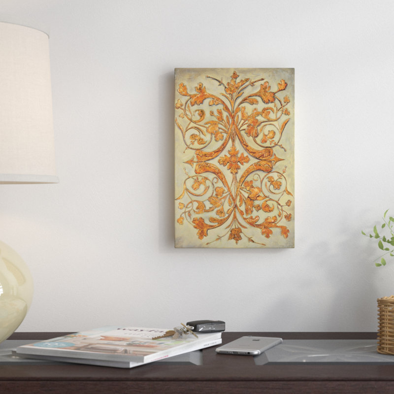 « ornement scroll ii », reproduction d’art sur toile, H 18 po x l 12 po x P 1,5 po