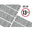 Tapis d'escalier antidérapants gris / blanc 9 x 28 po (ensemble de 13)