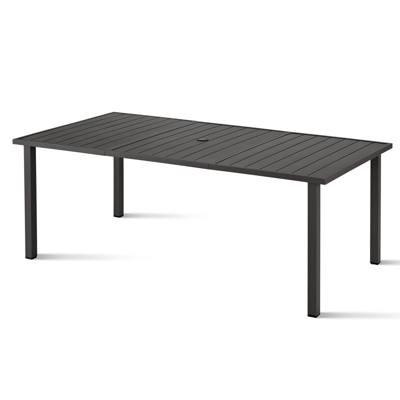 Table de salle à manger Messer Zestversa, H 28,3 po x l 78,8 po x P 39,4 po, Noir